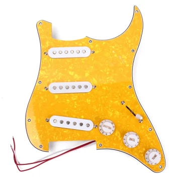 Electric Guitar Wiring Harness Fender Three Single Coil Pickups Noise-Free Upgrade DIY Circuit Noise Reduction Plate