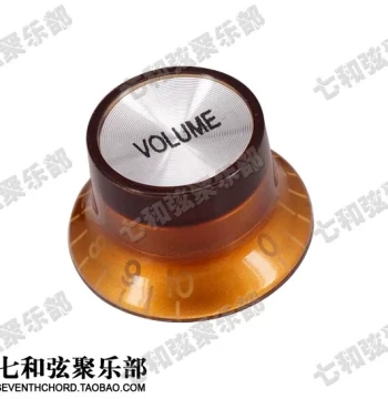 ST SQ etc. Electric Guitar Volume Tone Knobs VOLUME Potentiometer Caps Coffee Brown Aluminum Knobs