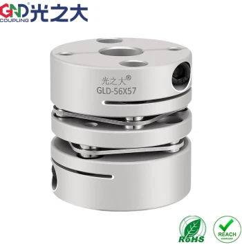 GND Guangzhida Transmission GLD Aluminum Alloy Double Diaphragm Coupling Servo Motor Leadscrew Module Connection Joint