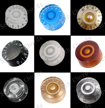 EPI LP Electric Guitar Knob Caps, Volume and Tone Knobs, LP Potentiometer Caps, Straight Barrel-Style Knobs