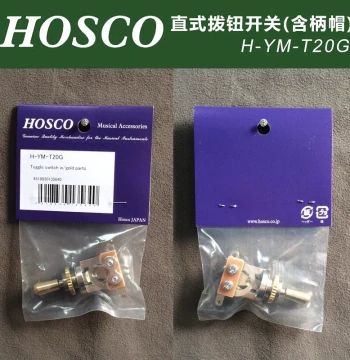 Made in Japan HOSCO H-YM-T20G Electric Guitar Bass Position Switch Selector Switch with Shaft Cap 3-Position
