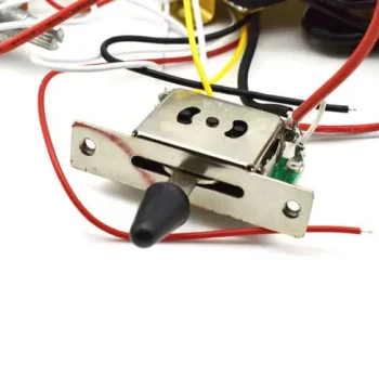 Electric Guitar ST HSH Pickup Full Wiring Harness with Pickups, 500k Potentiometers, and 6.35 Output