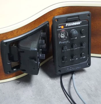 Acoustic Guitar Pickup with Tap Plate, Acoustic-Electric Modification, Noise Reduction, EQ Tuning, Performance Anti-Howling