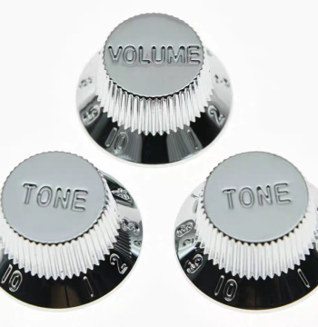 ST SQ Electric Guitar Volume Tone Control Knob Cap Electric Guitar Potentiometer Cap Plastic Material Silver