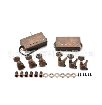 Instrument Accessories Electric Guitar Parts Bronze Pickup Tuner Set