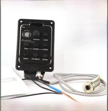 Acoustic-Electric Guitar Cutout Fishman 301 Guitar Pickup EQ with Microphone Percussion Function Amplifier