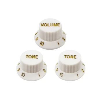 High-Speed ST Electric Guitar & Bass Knob Caps for SQB Potentiometers - Volume & Tone Control Knobs with Markings