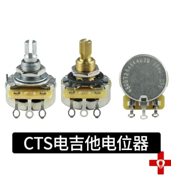 US Standard CTS Potentiometer Knob for Electric Guitar and Electric Bass, Tone and Volume Knob 500K Resistance 250K Aluminum Shaft