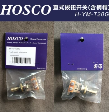 Made in Japan HOSCO H-YM-T20G Electric Guitar/Bass Position Switch Toggle Switch with Handle Cap 3-Position