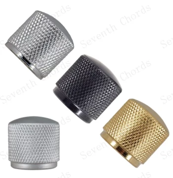 Large 20MM Diameter Metal Electric Bass Guitar Volume Knob Tone Knob Potentiometer Cap