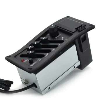 Acoustic Guitar Pickup Q 4-Band EQ Piezo Pickup for Acoustic-Electric Conversion with Battery Included