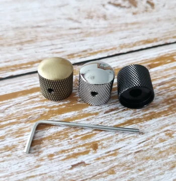 Metal Solid Perforated Electric Guitar Volume Knob Electric Bass Volume Tone Knob Potentiometer Cap
