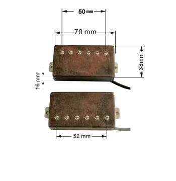 Lao Hao Handmade Replica Gibson 57 Double-Coil Aged Classic Color Humbucker Electric Guitar Pickup Instrument