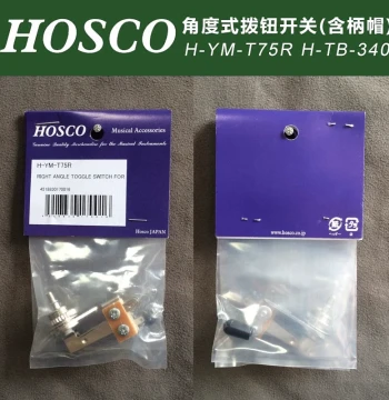 Japan-Made HOSCO H-YM-T75R Electric Guitar and Bass 3-Way Selector Switch with Handle and Cap