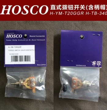 Japan-made HOSCO H-YM-T20GGR Electric Guitar Bass Selector Switch Toggle Switch with Handle Cap 3-Way