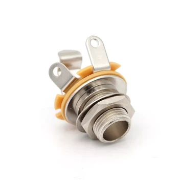 6.35MM Electric Guitar Mono Jack, Bass Audio Output Socket, Alloy Interface, Electric Guitar Accessories