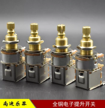 Electric Guitar Volume Knob Tone Potentiometer, Electric Bass Double-Layer Switch Dual Gang Push-Push Lift Switch