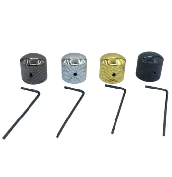 Electric Guitar & Electric Bass Electronic Caps - Anti-Slip Locking Potentiometer Knobs for Volume & Tone, Available in 4 Colors