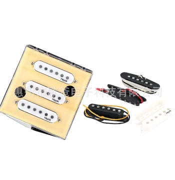 Guitar Accessories: Electric Guitar HSYOK White/Off-White Single-Coil Pickup Set