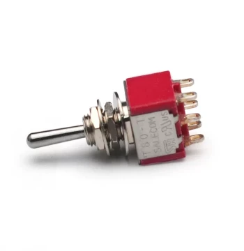 Fast Shipping Electric Guitar Mini 6-Pin 3-Way Color Tip Switch Audio Cut Toggle Pickup Coil-Split Rocker Single Action
