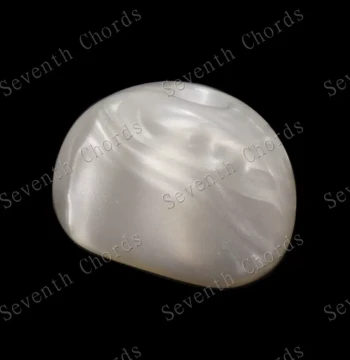 Guitar Tuner Button Handles Tuning Peg Knobs White Pearl Semi-Circle