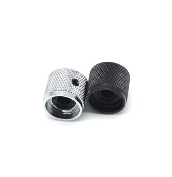 Premium Metal Potentiometer Caps Electric Guitar Perforated Metal Volume Knobs, Bass Volume Tone Knobs