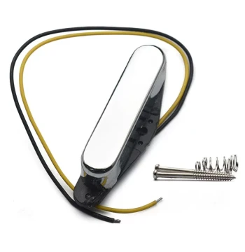 Electric Guitar Bridge Pickup Metal Housing Single Coil Compatible with American, Japanese, and Mexican Fender