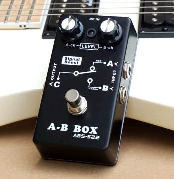 Audio Line Switcher ABXY Stompbox Effects Controller Dual Amp Instrument Guitar Loop Selector