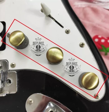 New Electric Guitar Perforated Metal Knob Potentiometer Cap Volume Tone Cap Bass Volume Knob Tone Knob