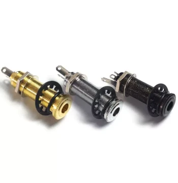 3-Pin Active Electric Guitar & Bass Audio Output Jack Socket, 6.35/6.5mm Instrument Accessories