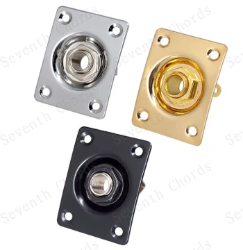 Electric Bass Guitar Rectangular Output Jack Socket Electric Guitar Jack Connection Port