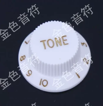 Guitar Accessories Tone/Volume Knob / Potentiometer Cap, ST\SQ Fender Electric Guitar Tuner, White