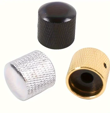 Metal Electric Guitar and Electric Bass Tone Potentiometer Cap, Electronic Cap Volume Knob, Electric Guitar Knob Cap