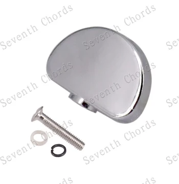 Guitar Bass Accessories Tuner Button Handles, Tuner Heads, Lifting Knobs, String Axle Knob Caps Large Semi-Circle Silver