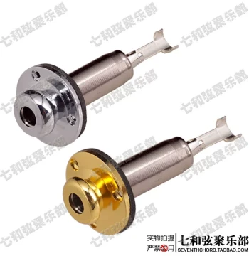 Strap Button Style Acoustic-Electric Guitar Jack, Electric Guitar & Bass Output Socket, Detachable Connector