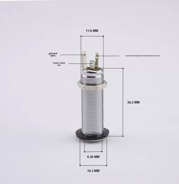 Korean Electric Guitar and Electric Bass Dual-Channel Stereo Audio Output Interface, Closed Long Hole Socket