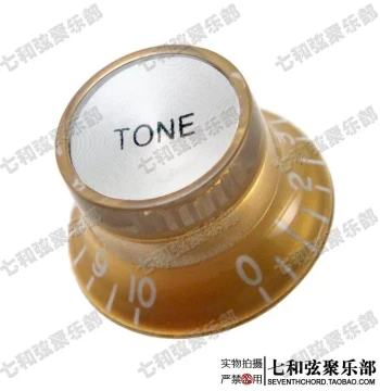 ST Electric Guitar Volume Knob, Tone Control Knob, Tone Potentiometer Cap, Gold Aluminum Sheet Knob