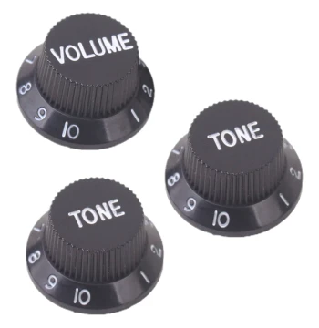 Electric Guitar Volume and Tone Knobs Fender Style Tuning Control Accessories ST SQ Fender Style Volume Control Knob Caps