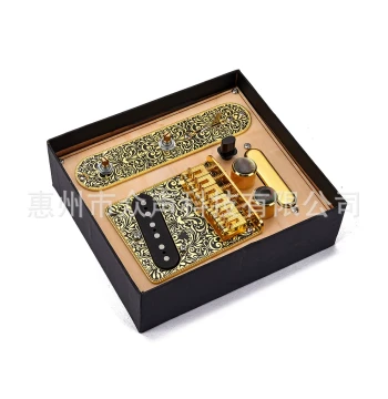 Black Patterned TL Bridge Plate Wiring Neck Pickup Gold Guitar Accessories
