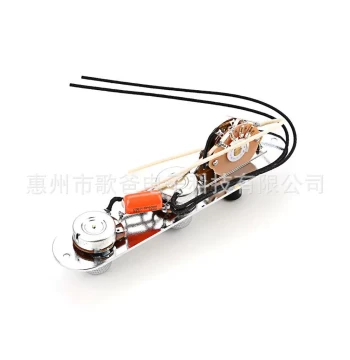VKT Musical Instrument Accessories Guitar Knob Iron Plate TL Wiring + Copper Core Potentiometer + Fan-Shaped Switch + Raised 205K
