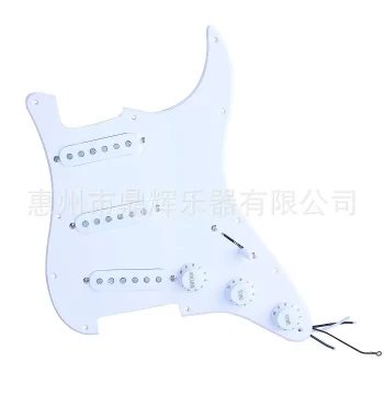 Factory Direct Electric Guitar Accessories ST SQ Electric Guitar SSS Pickguard with Alnico Pickup Wiring Assembly