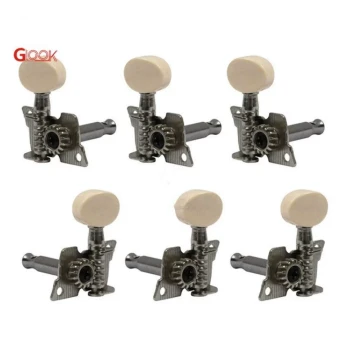 Folk Guitar and Ukulele Open-Style Plastic Tuning Peg Caps, Single Machine Head, Guitar Instrument Accessories