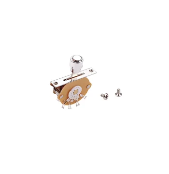 Instrument Accessories Guitar Switch 3-Position with Cap Chrome Switch Cap