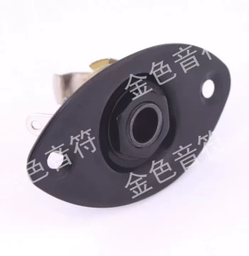 Electric Guitar Output Jack, Socket, Recessed Cat-Eye Oval Interface, Cable Connection Hole, Audio Line Port