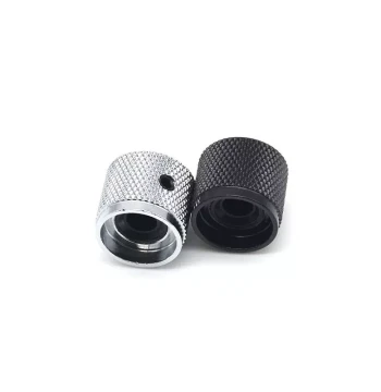 Premium Metal Potentiometer Caps, Electric Guitar Perforated Metal Volume Knobs, Bass Volume and Tone Knobs