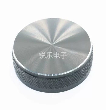 Aluminum Knob 40*13 Splined Shaft Mesh Straight Metal Switch Volume Panel Handwheel Potentiometer Switch Adjustment Cap