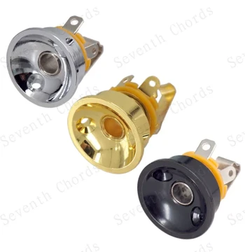 TELE Thickened Round Cup TL Electric Guitar Jack Audio Input/Output Socket Connection Port JACK