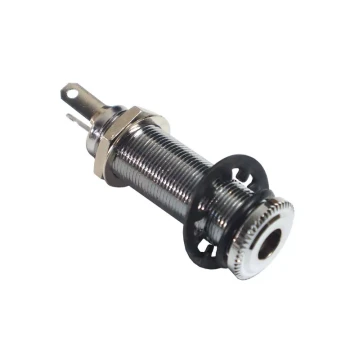 3-Terminal Active Electric Guitar/Bass Audio Output Jack Socket 6.35/6.5mm Instrument Accessory
