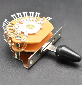 Guitar Switch 24 Solder Lugs Super 5-Position Electric Guitar Selector Tone Conversion Toggle Switch with Three-Color Cap