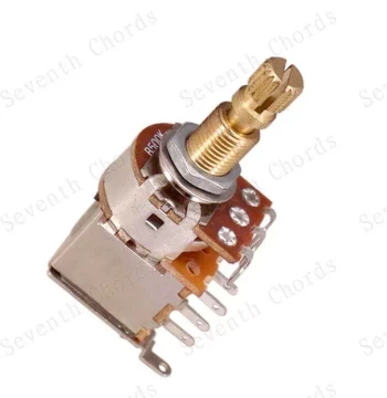 Brass Bass Guitar Push-Button Switch Push Switch Coil Split Potentiometer Electronic 7MM Thread - Non-Pull Switch